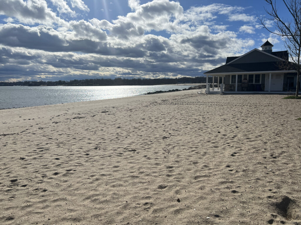 Weed beach in Darien Connecticut 