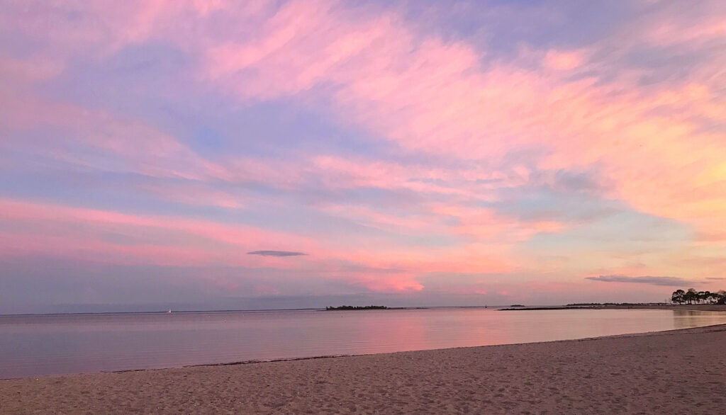 Compo beach in Westport Connecticut 